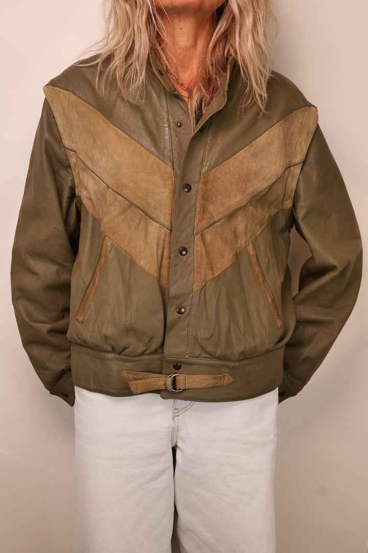 Vintage Lederjacke/ Weste