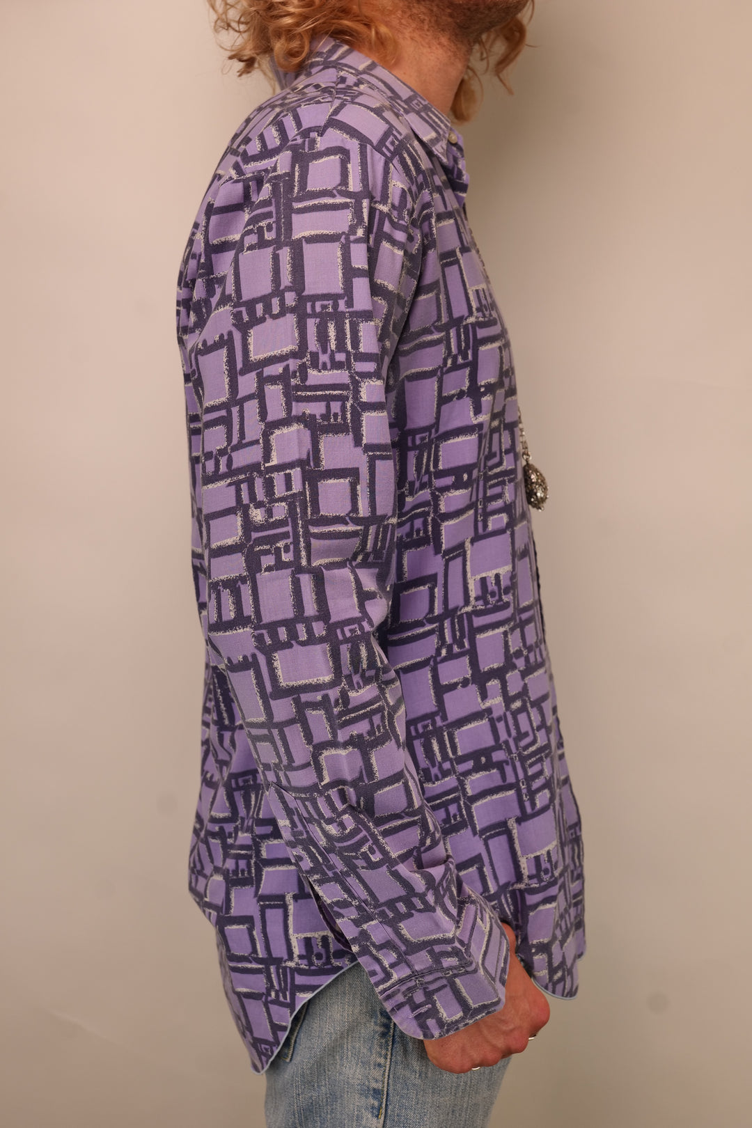 Vintage crazy pattern Shirt/ Hemd langarm