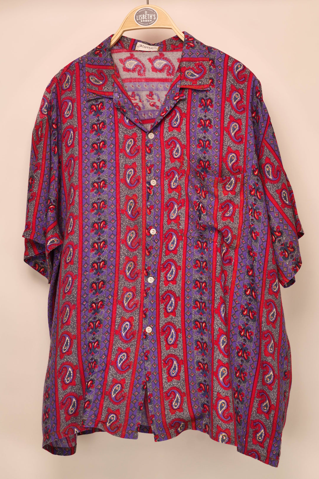 90s Vintage crazy pattern Shirt/ Hemd kurzarm