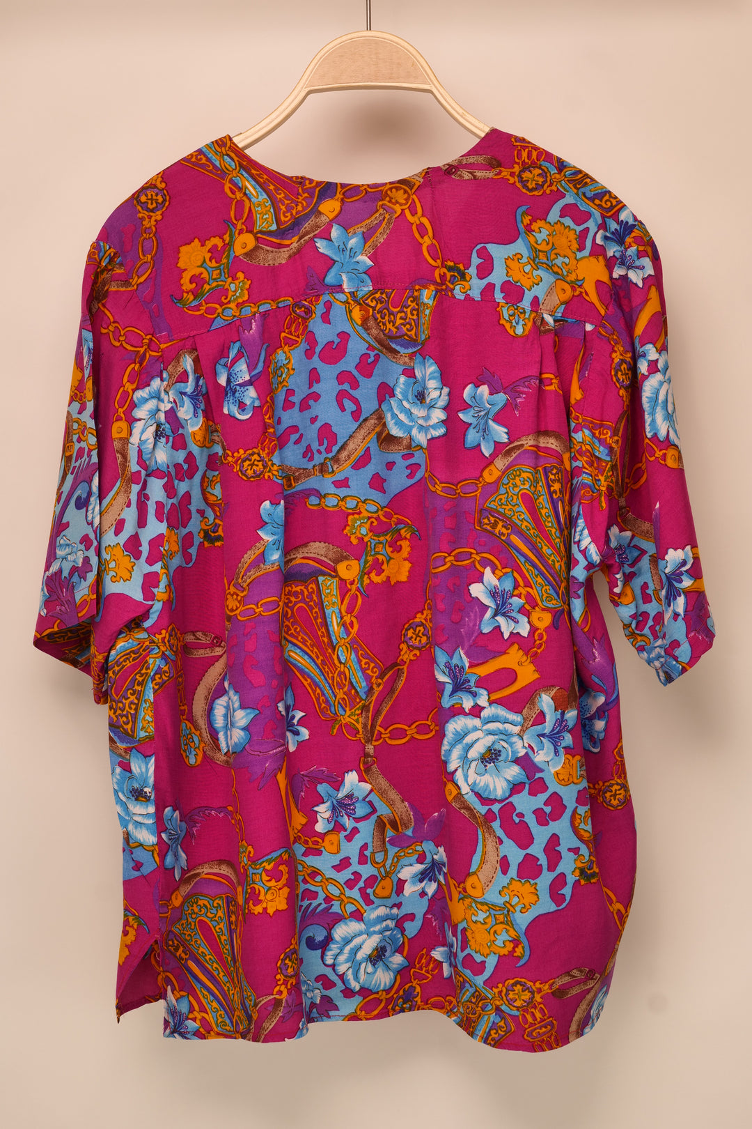80er multicolour Vitage Bluse