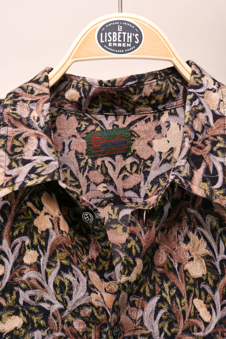 Vintage COLOMBUS crazy pattern Shirt/ Hemd langarm