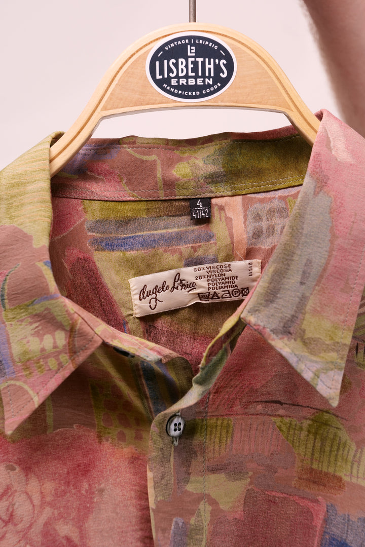 90s Vintage ANGELO LITRICO Shirt/ Hemd langarm
