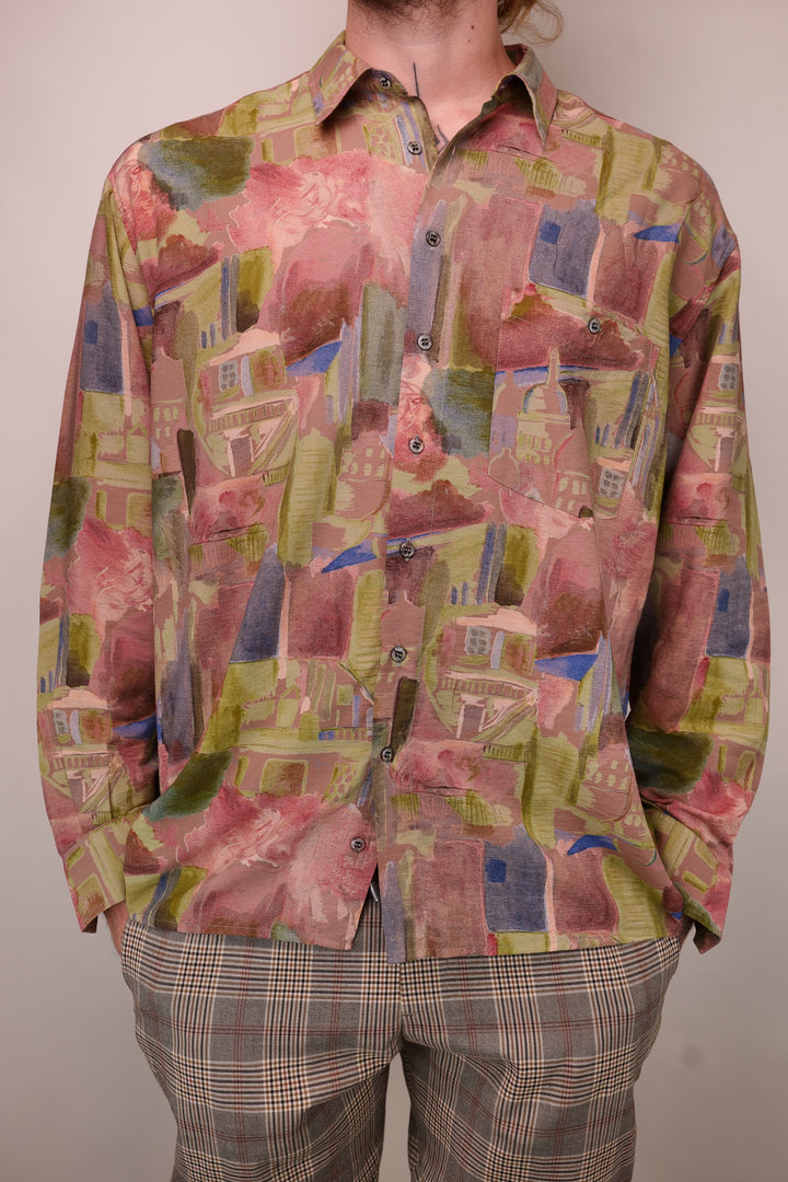 90s Vintage ANGELO LITRICO Shirt/ Hemd langarm