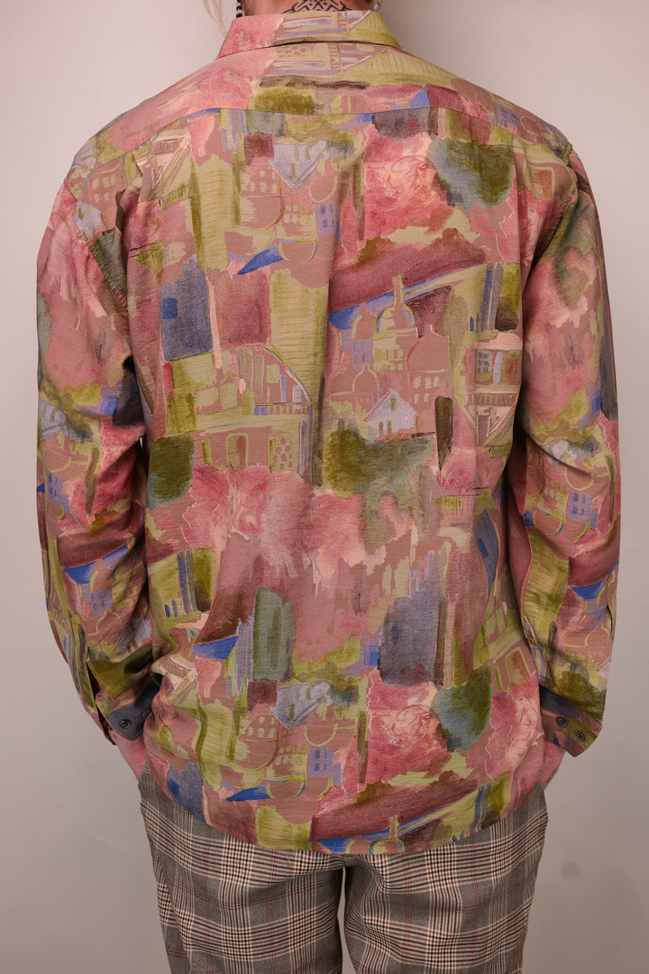 90s Vintage ANGELO LITRICO Shirt/ Hemd langarm