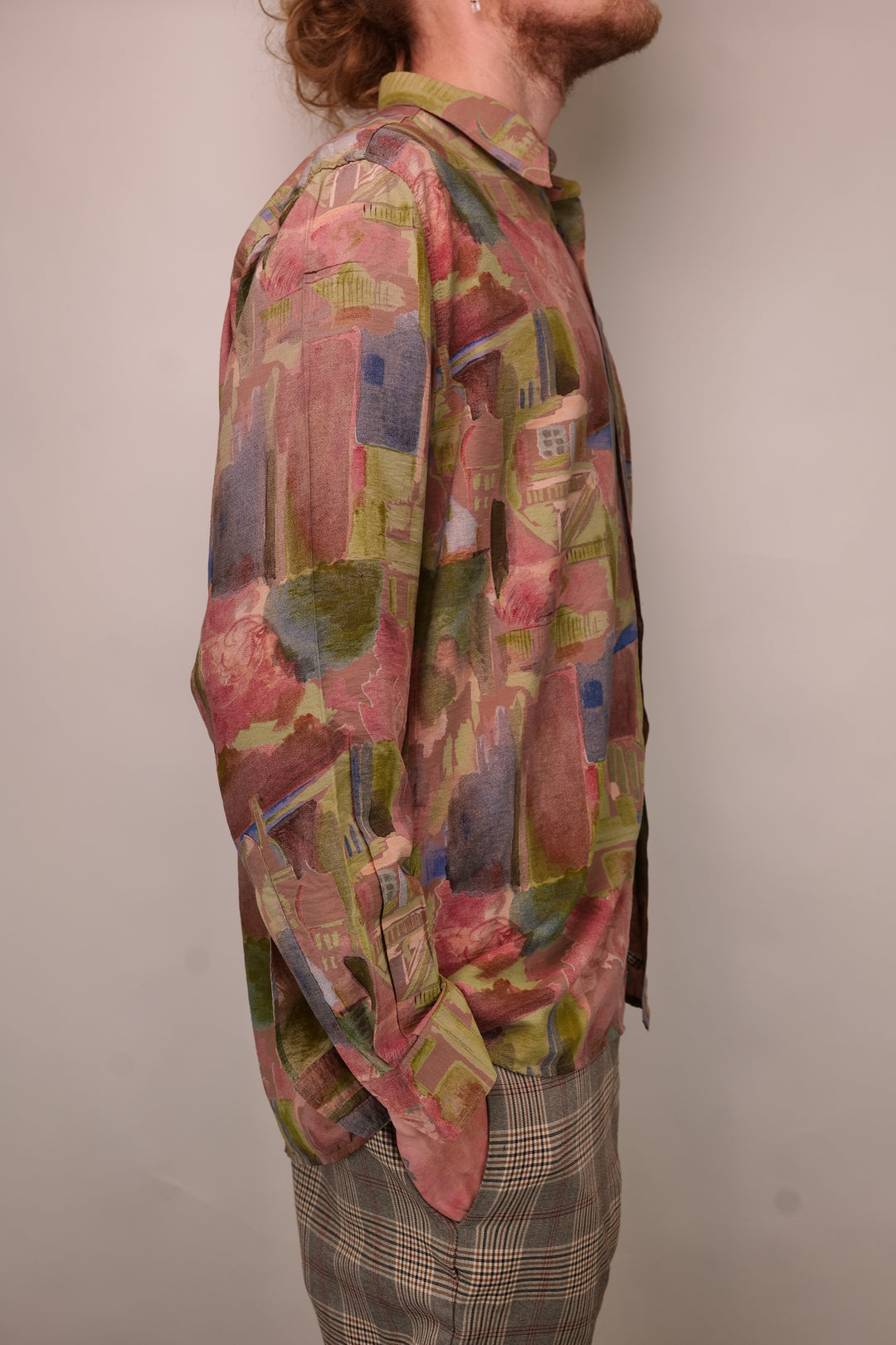 90s Vintage ANGELO LITRICO Shirt/ Hemd langarm