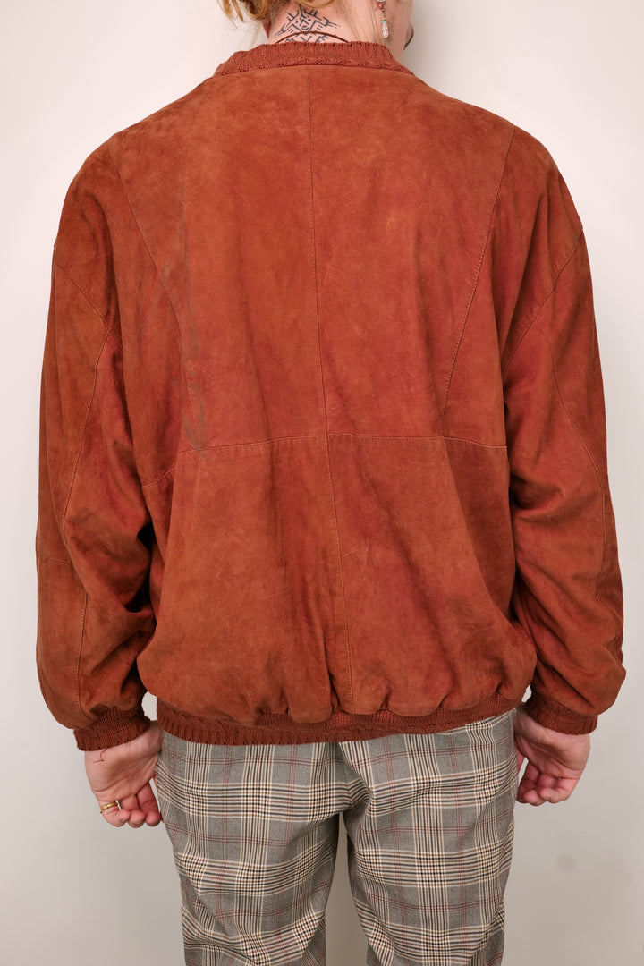 Vintage APART for men Lederblouson mit Strickeinsätzen