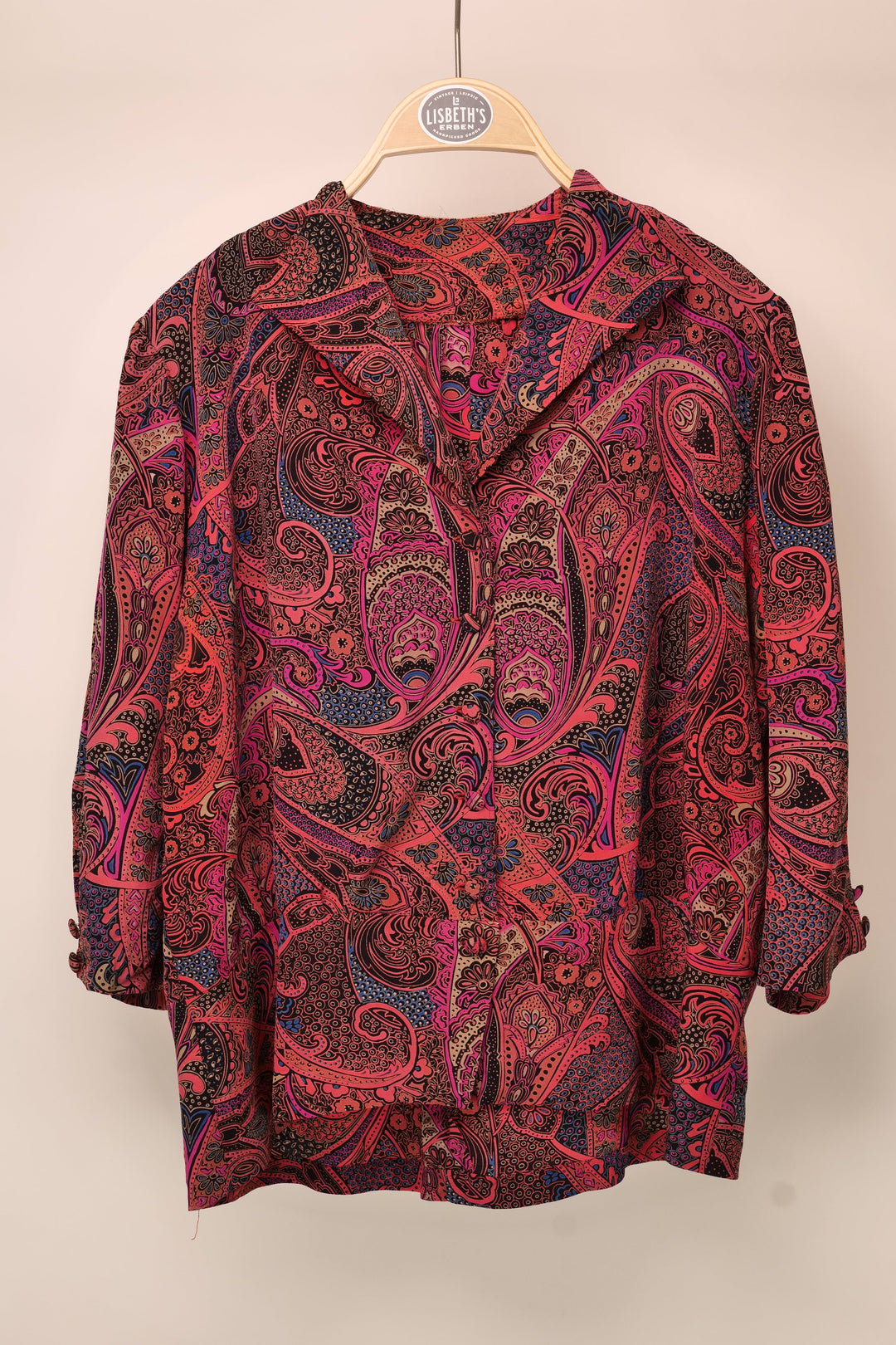 80er Vintage Bluse kurzarm