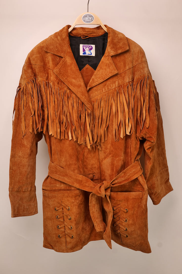 Vintage YESSICA Fringe/ Fransen Lederjacke