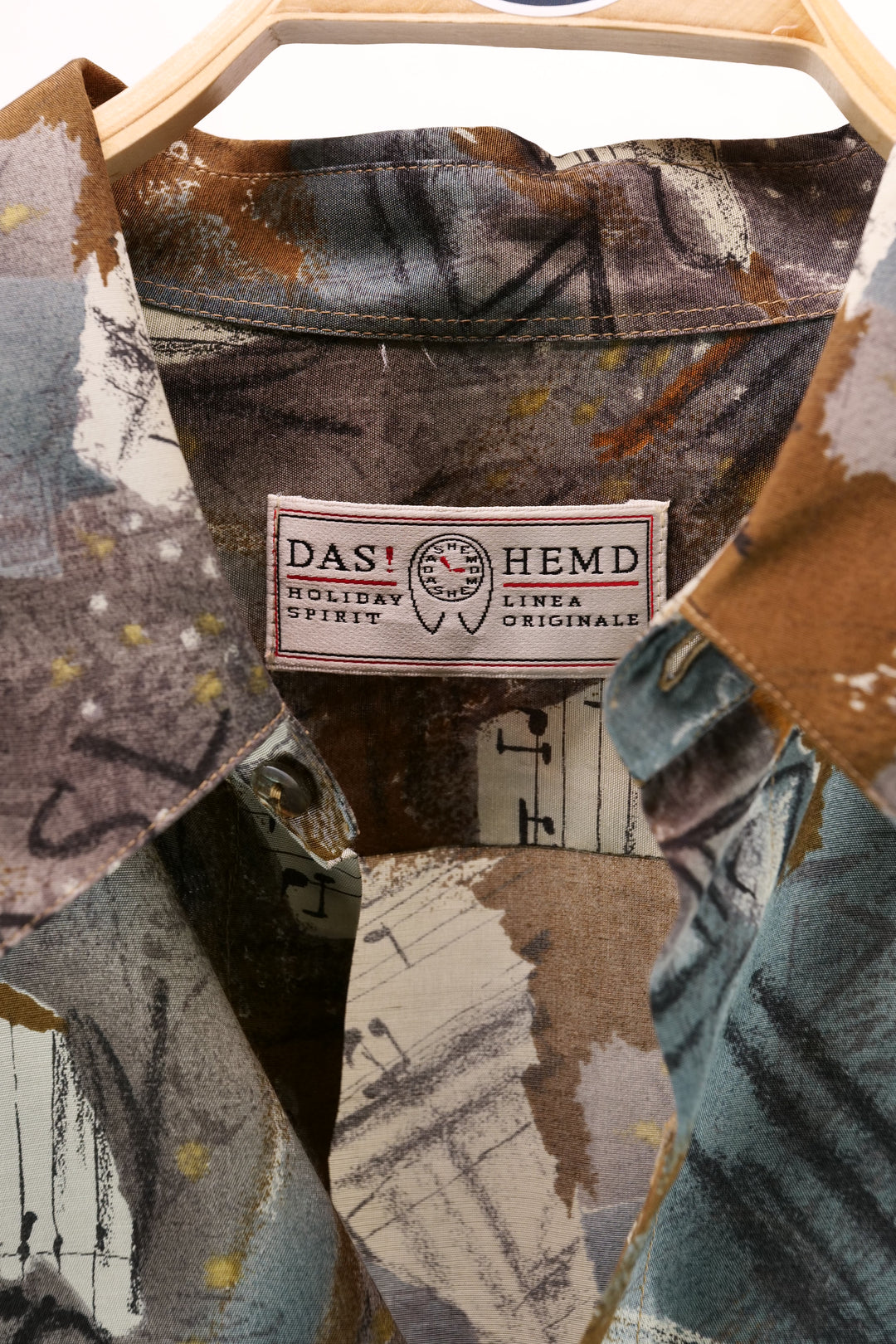 90er Vintage DAS! HEMD crazy pattern Shirt