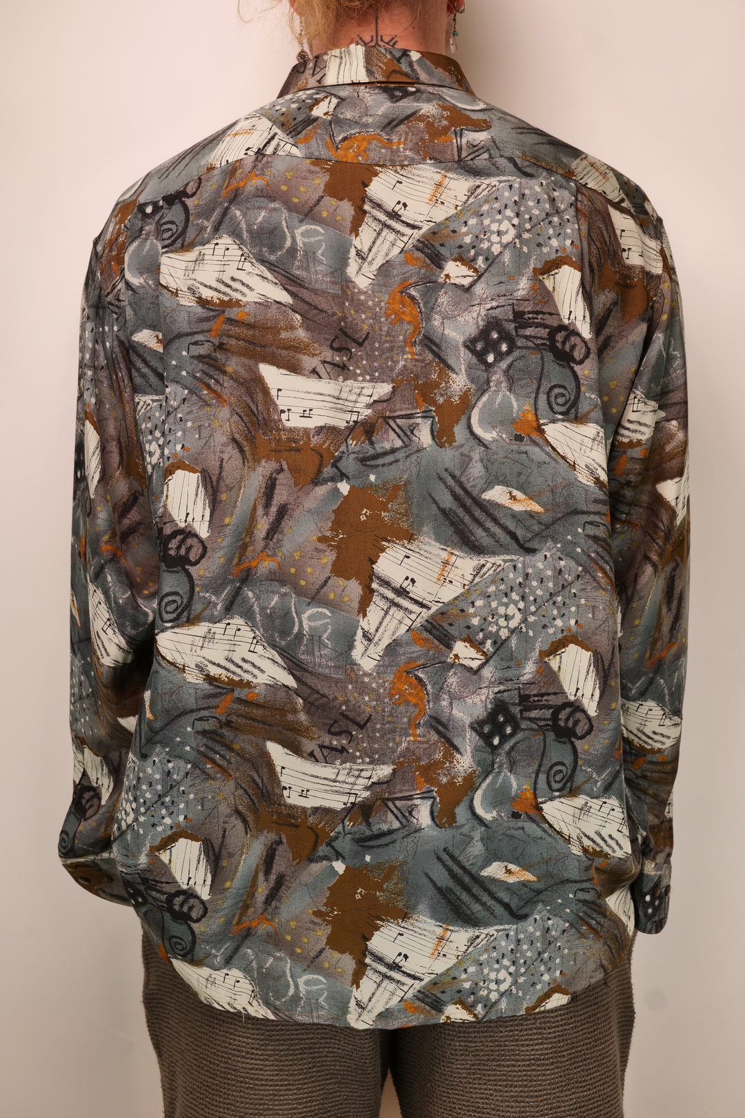 90er Vintage DAS! HEMD crazy pattern Shirt
