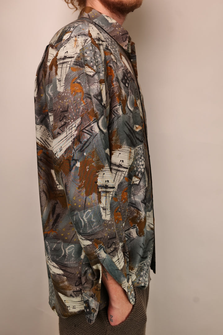 90er Vintage DAS! HEMD crazy pattern Shirt