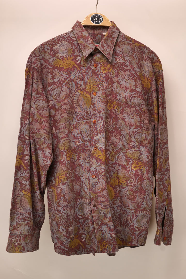Vintage RODRIGO Hemd langarm 90er crazy pattern