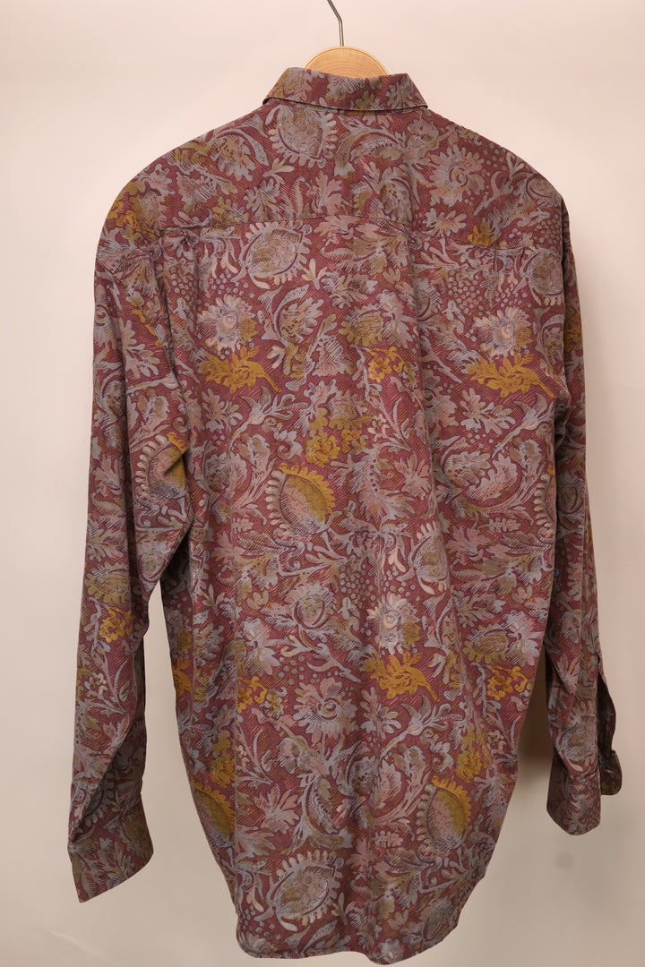 Vintage RODRIGO Hemd langarm 90er crazy pattern