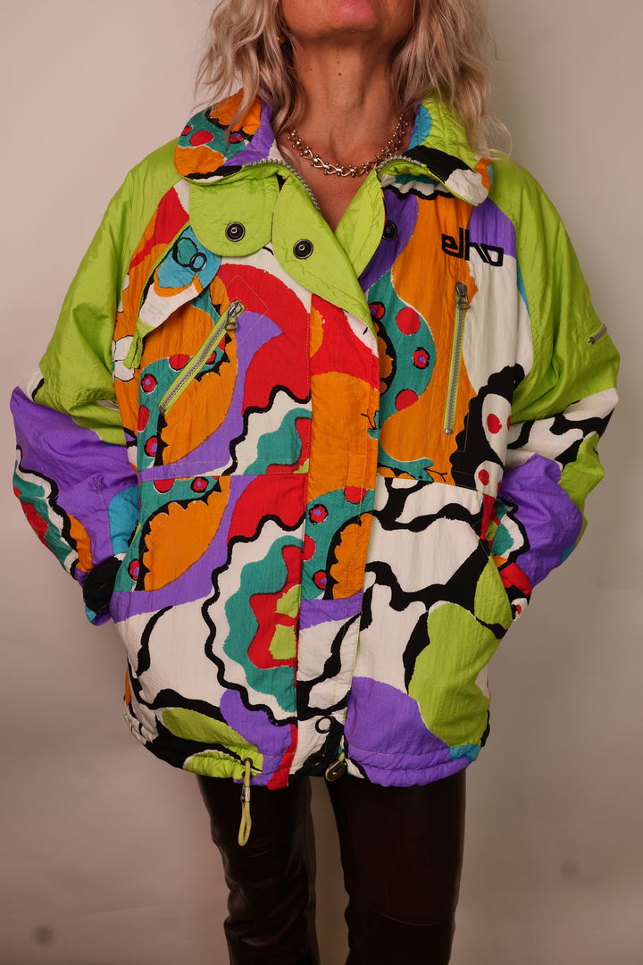 ELHO Vintage crazy pattern Winterjacke