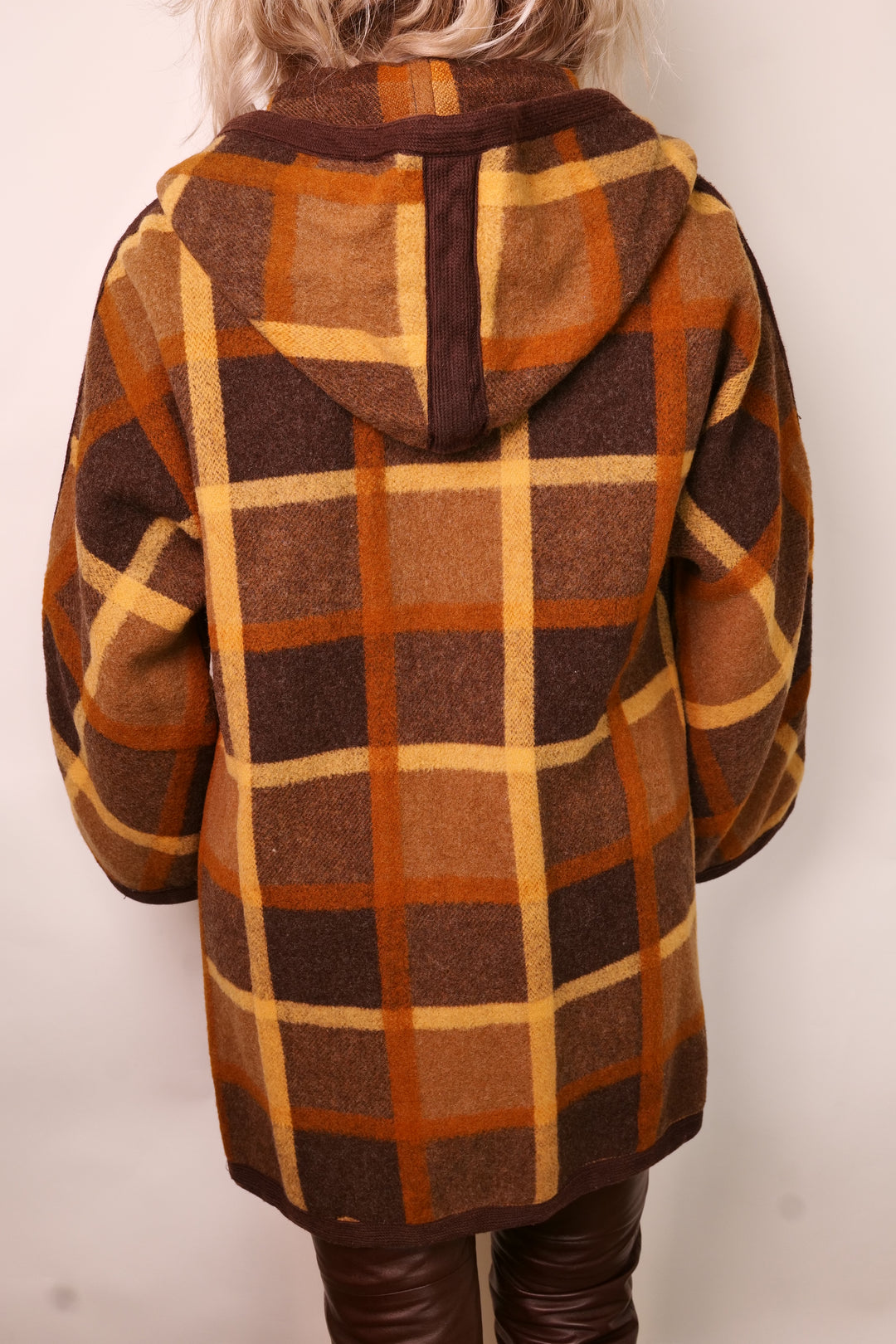 Dufflecoat Vintage Wollmantel mit Kapuze