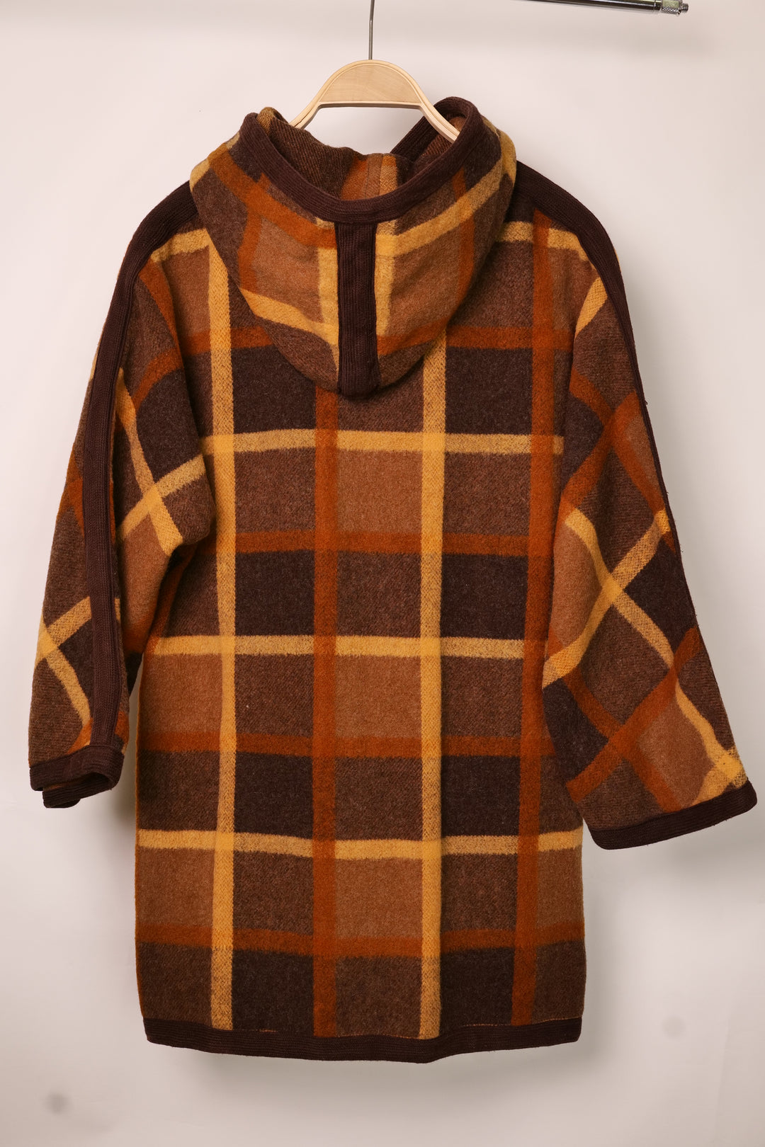Dufflecoat Vintage Wollmantel mit Kapuze