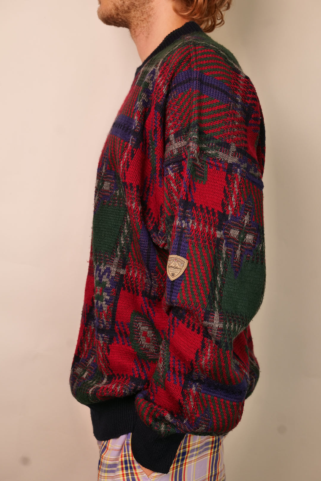 CARLO COLUCCI Vintage Strickpullover
