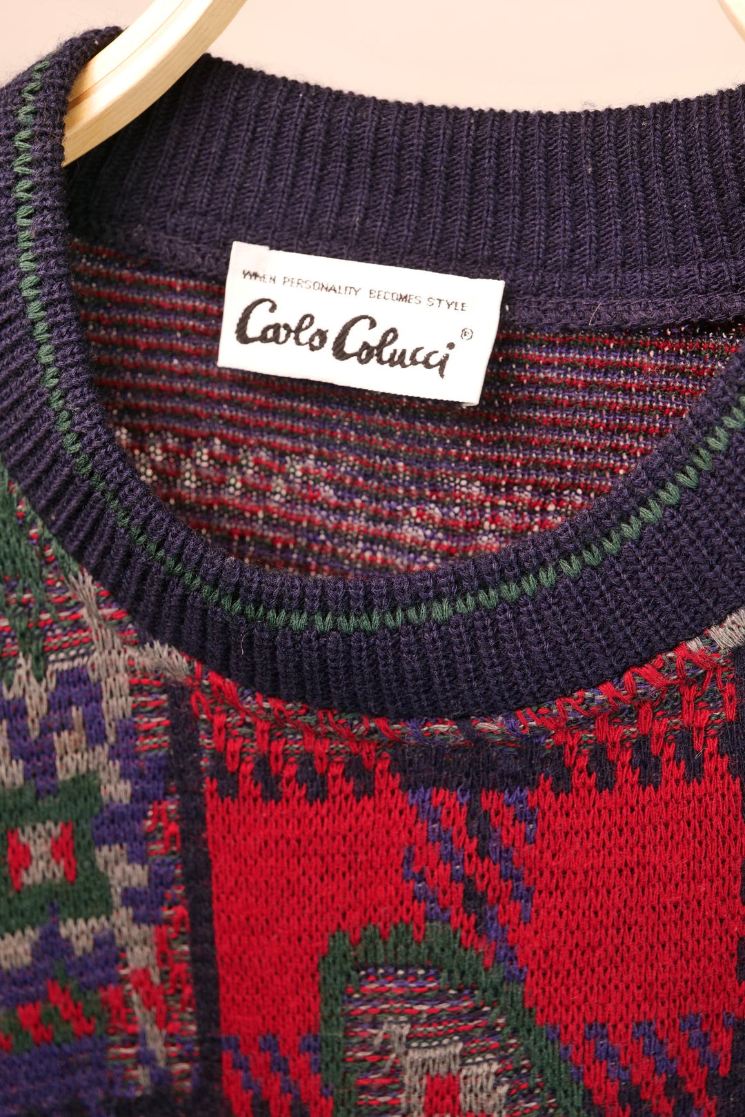 CARLO COLUCCI Vintage Strickpullover