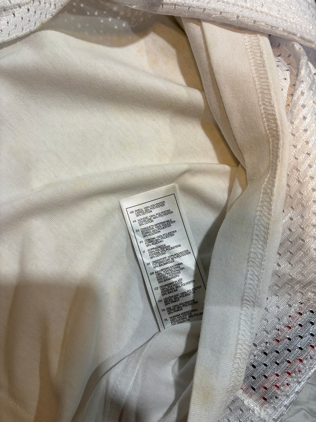 Material- und Pflegeetikett 100% Polyester
